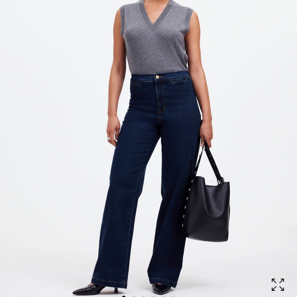 Madewell Curvy Emmett Wide Leg Jean 26